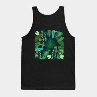 Tropical leaves Tank Top